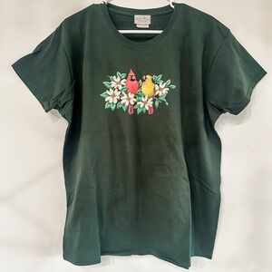 Women's Top Stitch By Morning Sun Green Cardinals T Shirt Women's XL Grannycore‎